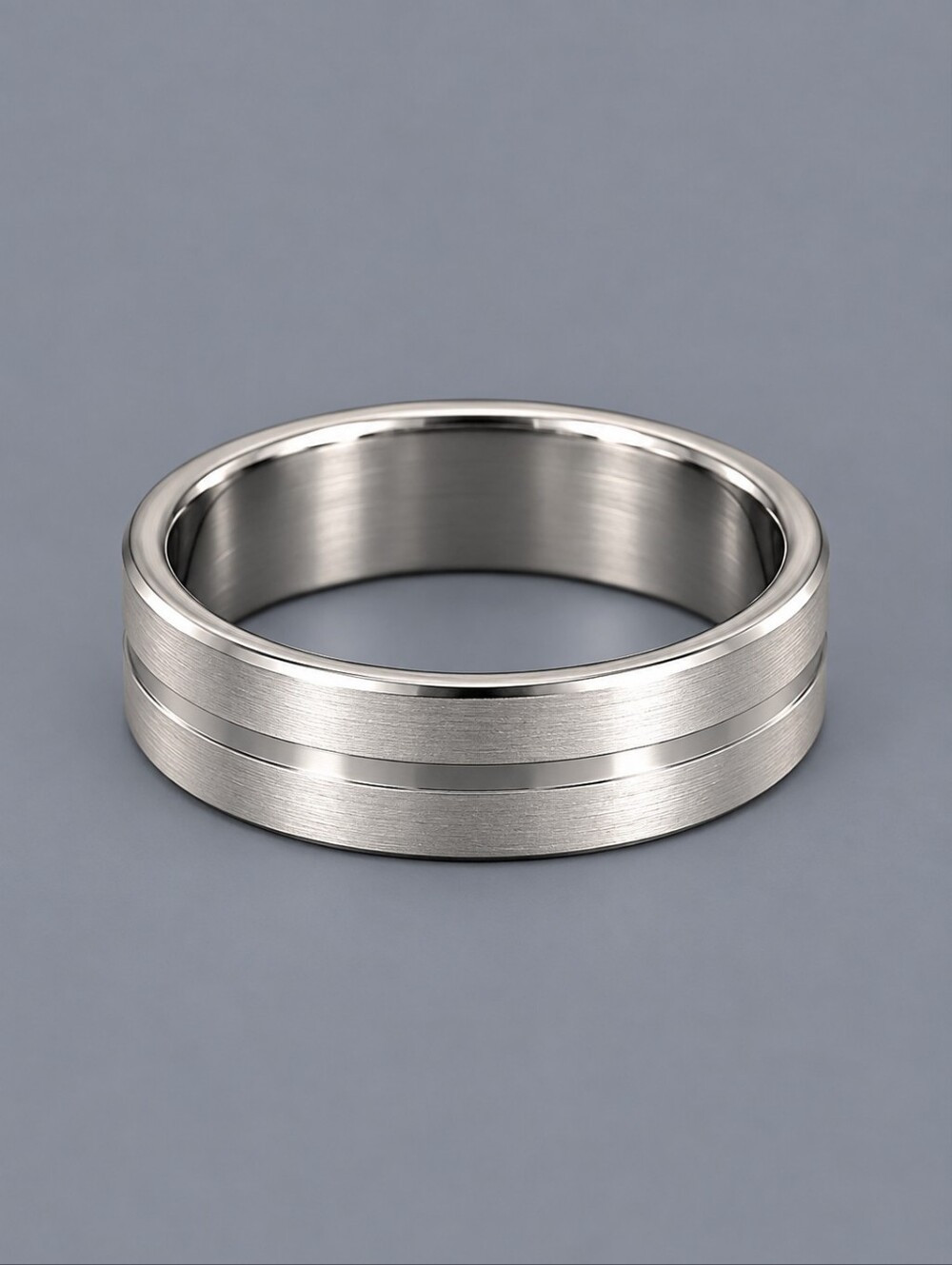 Men's Stainless Steel Wedding Band Size 12